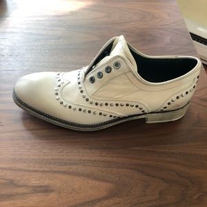 John Varvatos White Studded Oxford Sz. 9